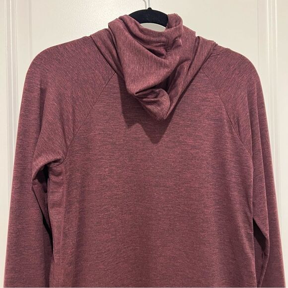 Athleta Women's Uptempo Hoodie Sweatshirt in Burgundy Sz. Small Style 382882 - Picture 10 of 11